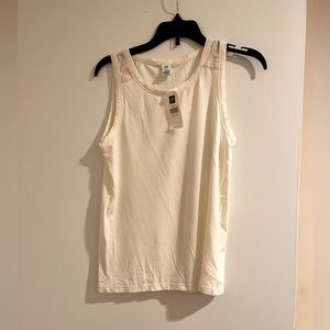 Gap cream tank top small